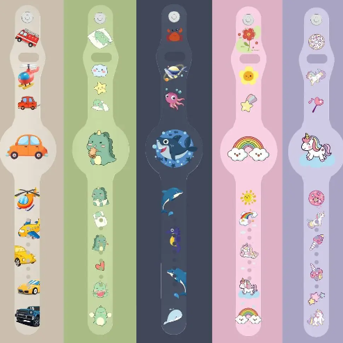 TrackMate Kids AirTag Bracelet – Secure Silicone GPS Tracking Wristband for Children