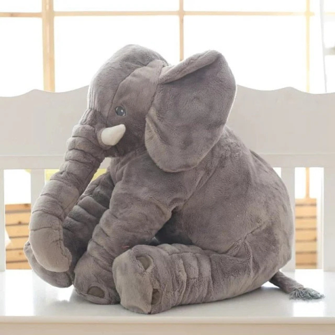 EleCuddle Plush Elephant Cuddly Toy, Soft Baby Comfort Sleeping Pillow